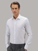 Shirt man xacus solid colour oxford white_3