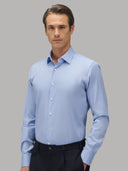 Shirt man xacus solid colour oxford deep sky blue_3