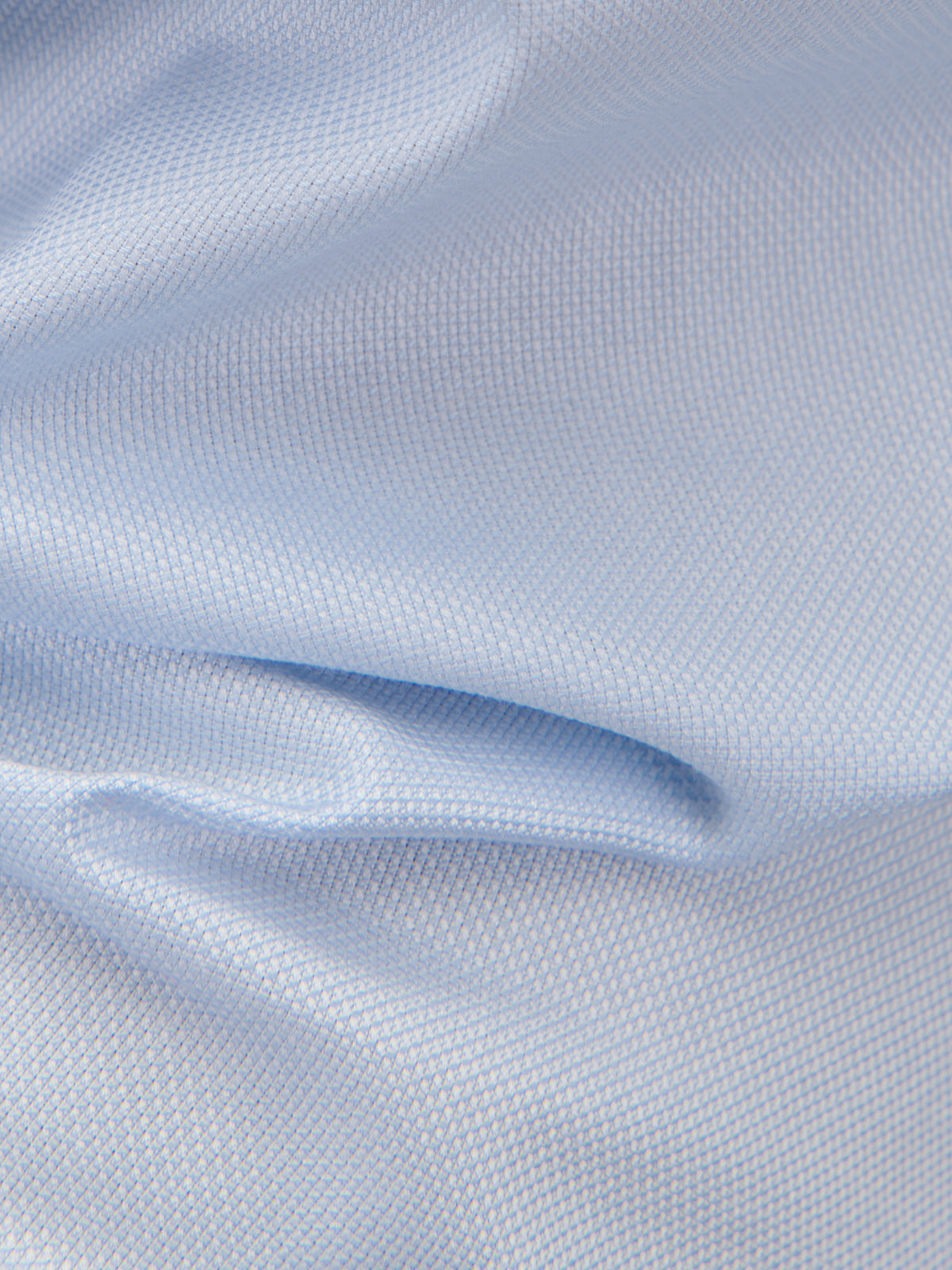 Camisa Cuello Italiano Liso Oxford Celeste Claro