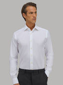 Shirt man xacus solid colour twill white_3