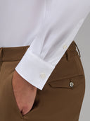 Shirt man xacus solid colour twill white_5