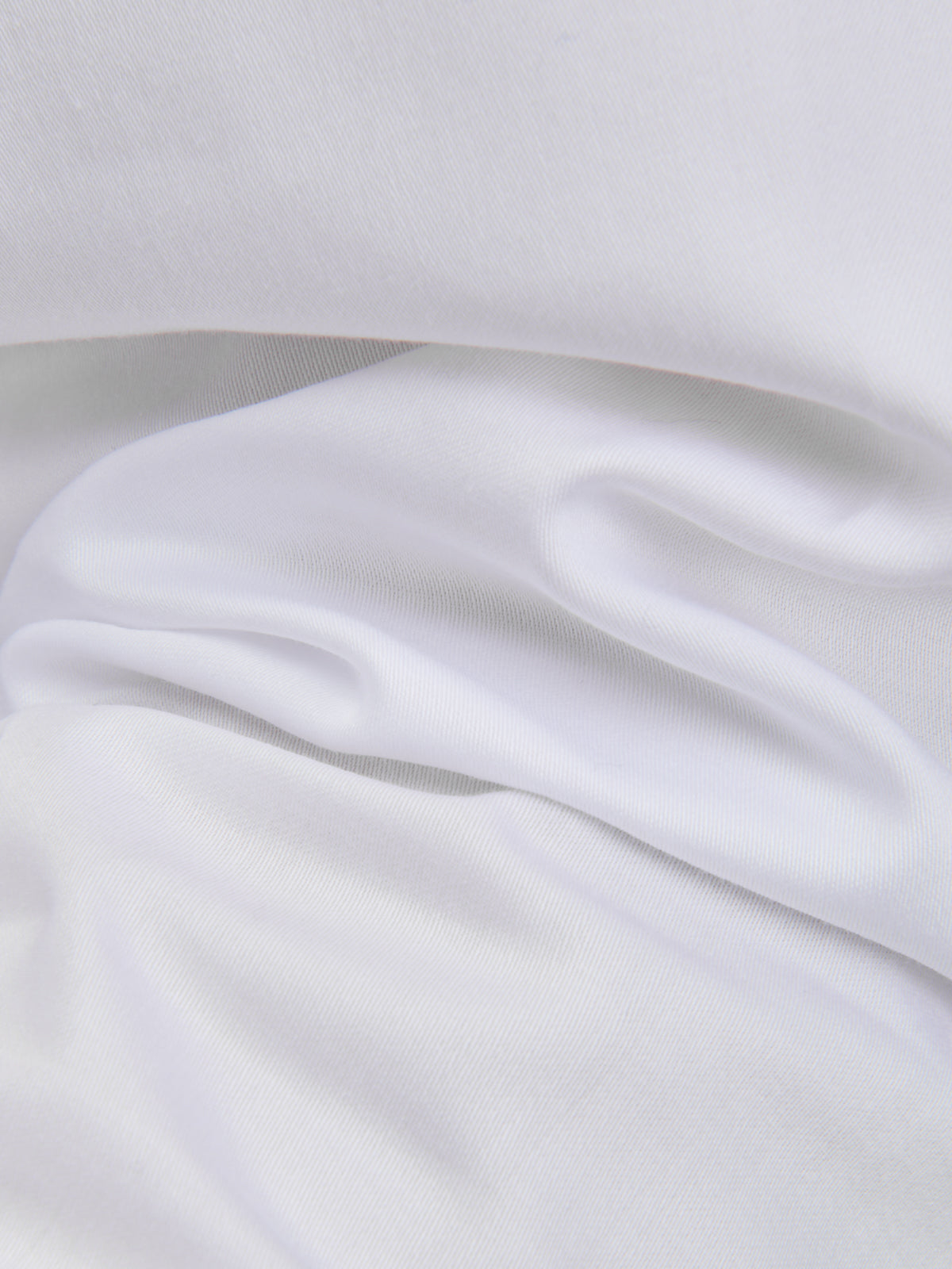 Shirt Collar Spread Solid Colour Canvas White