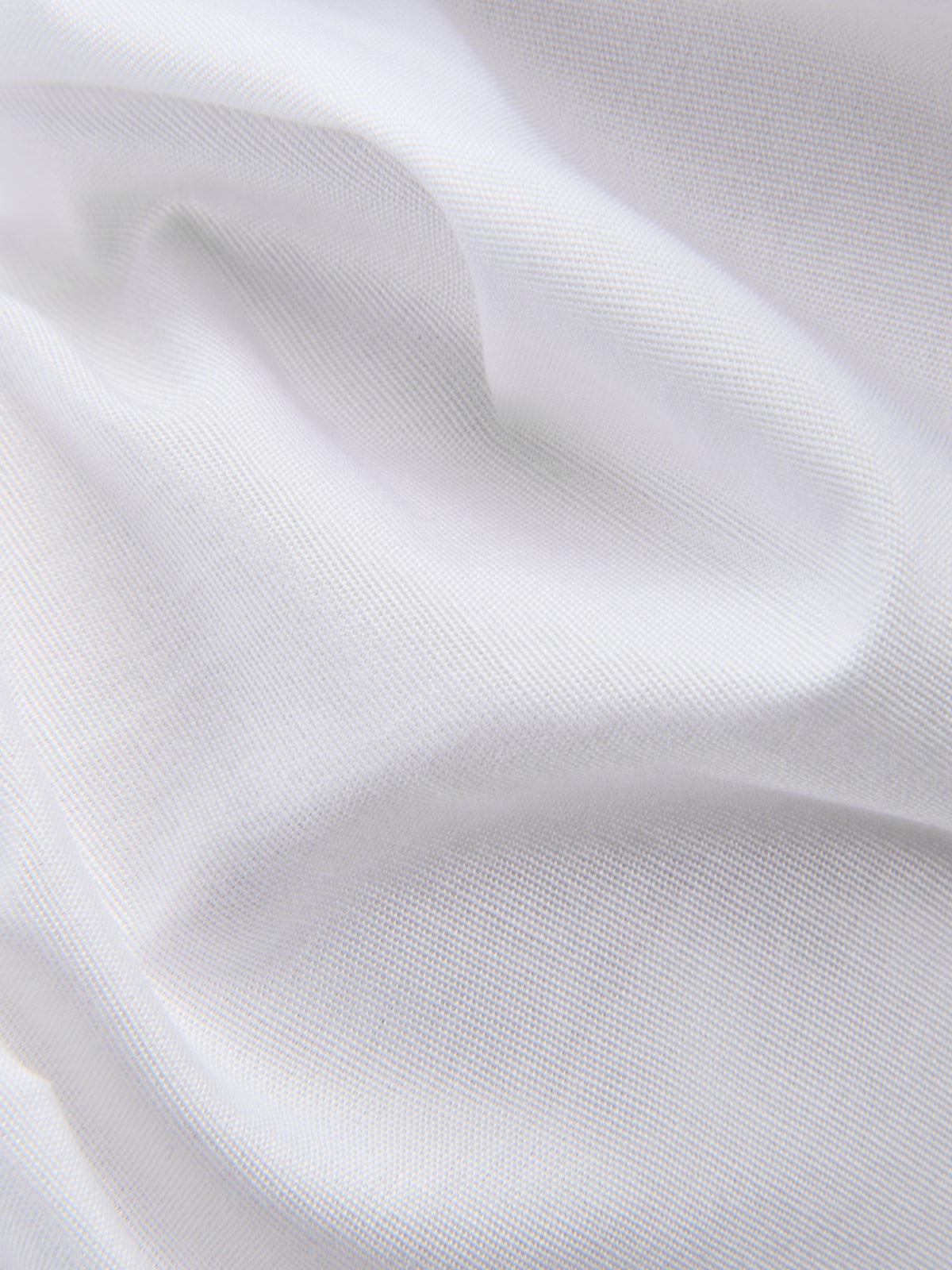 Camisa Cuello Diplomático Liso Popelina Blanco