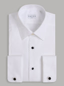 Shirt man xacus solid colour poplin white_1