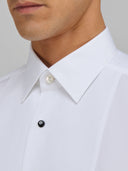 Shirt man xacus solid colour poplin white_2
