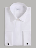 Shirt man xacus solid colour poplin white_1