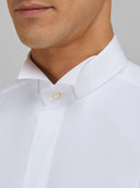 Shirt man xacus solid colour poplin white_2