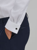 Shirt man xacus solid colour poplin white_5