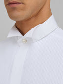 Shirt man xacus solid colour poplin white_2