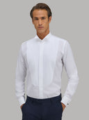 Shirt man xacus solid colour poplin white_3
