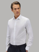 Shirt man xacus solid colour twill white_3