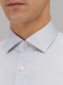 Shirt man xacus solid colour twill grey_2