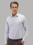 Shirt man xacus solid colour twill grey_3