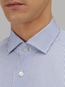 Shirt man xacus stripe poplin blue_2