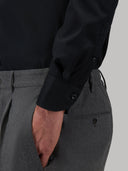 Shirt man xacus solid colour poplin black_5