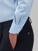 Shirt man xacus solid colour poplin light blue_5
