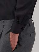 Shirt man xacus solid colour poplin black_5