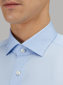 Shirt man xacus solid colour poplin light blue_2