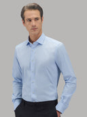 Shirt man xacus solid colour poplin light blue_3