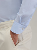 Shirt man xacus solid colour textured light blue_5