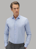 Shirt man xacus solid colour twill deep sky blue_3