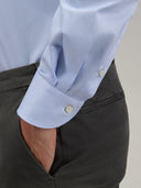 Shirt man xacus solid colour twill deep sky blue_5