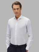 Shirt man xacus solid colour twill white_3