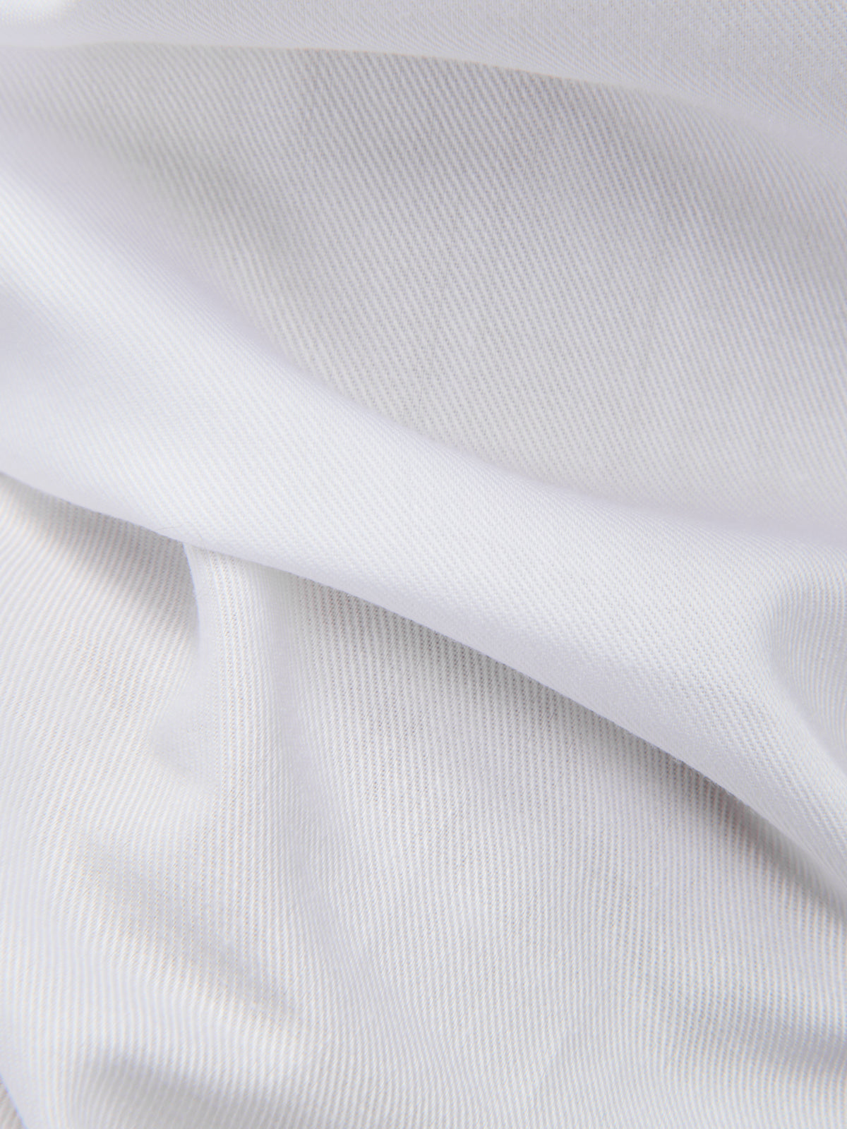 Camisa Cuello Francés Liso Sarga Blanco