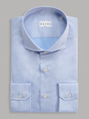 Shirt man xacus solid colour twill deep sky blue_1
