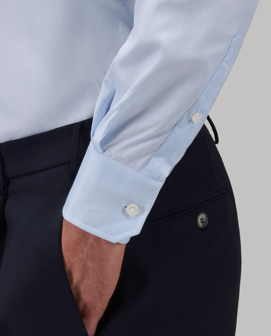 Shirt man xacus solid colour oxford sky blue_5