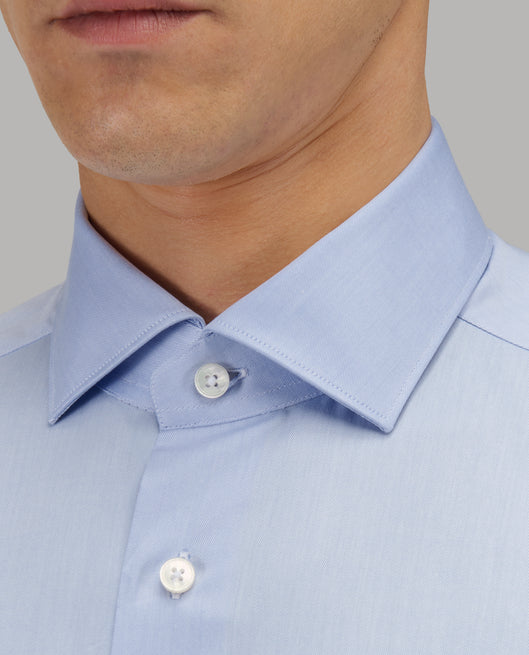 Shirt man xacus solid colour twill deep sky blue_2