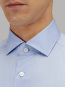 Shirt man xacus solid colour twill deep sky blue_2