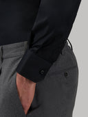 Shirt man xacus solid colour poplin black_5