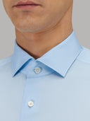 Shirt man xacus solid colour poplin light blue_2