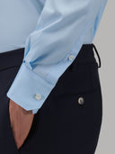 Shirt man xacus solid colour poplin light blue_5