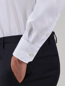 Shirt man xacus solid colour poplin white_5