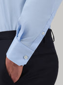 Shirt man xacus solid colour poplin light blue_5