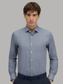 Shirt man xacus pattern poplin dark blue_6