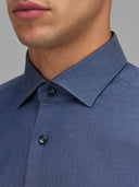 Shirt man xacus solid colour twill blue_2