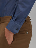 Shirt man xacus solid colour twill blue_5