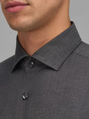 Shirt man xacus solid colour twill dark grey_2