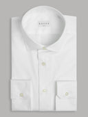 Shirt man xacus solid colour poplin white_1