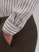 Shirt man xacus stripe linen brown_5