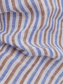 Shirt man xacus stripe linen blue and brown_4