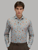 Shirt man xacus pattern poplin light blue_3