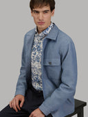 Shirt man xacus pattern poplin blue_7
