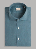 Shirt man xacus solid colour twill airforce blue_1