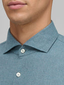 Shirt man xacus solid colour twill airforce blue_2