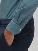 Shirt man xacus solid colour twill airforce blue_5