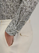 Shirt man xacus pattern linen army green_5